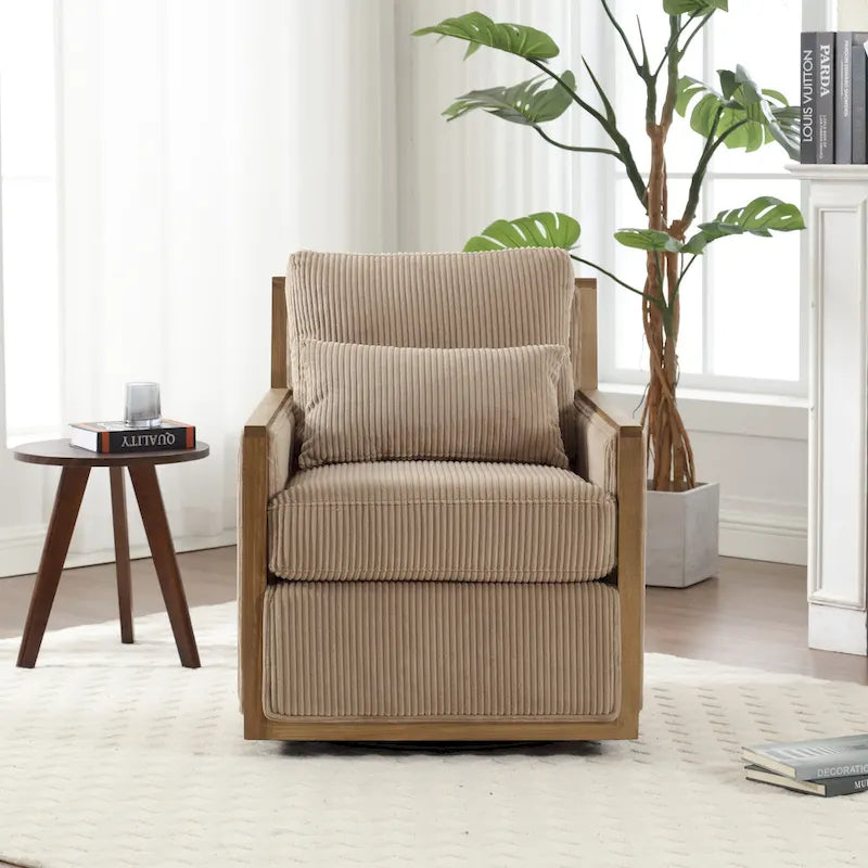 Sillón giratorio de barril Camel Modern 26.8