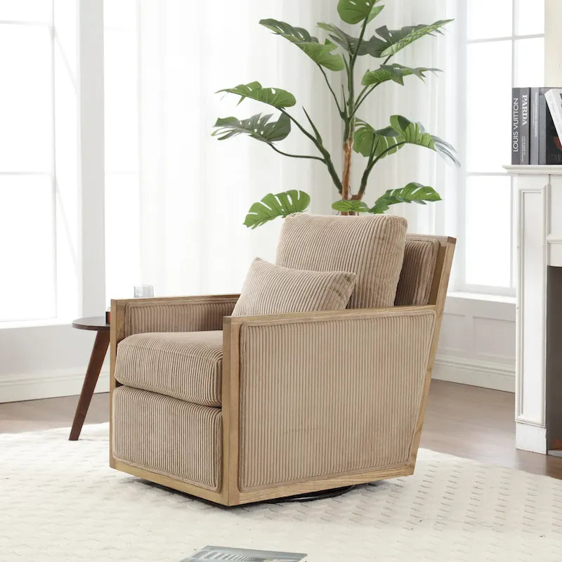 Sillón giratorio de barril Camel Modern 26.8