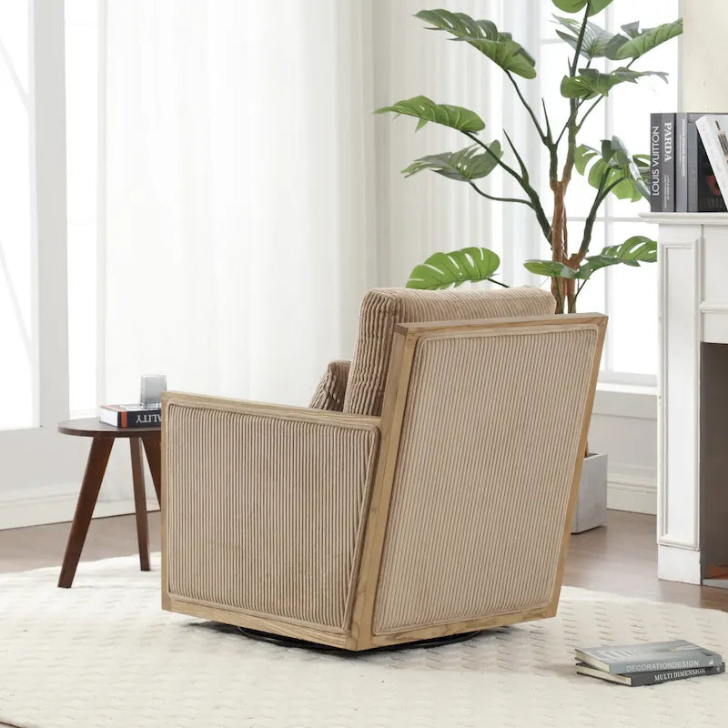 Sillón giratorio de barril Camel Modern 26.8