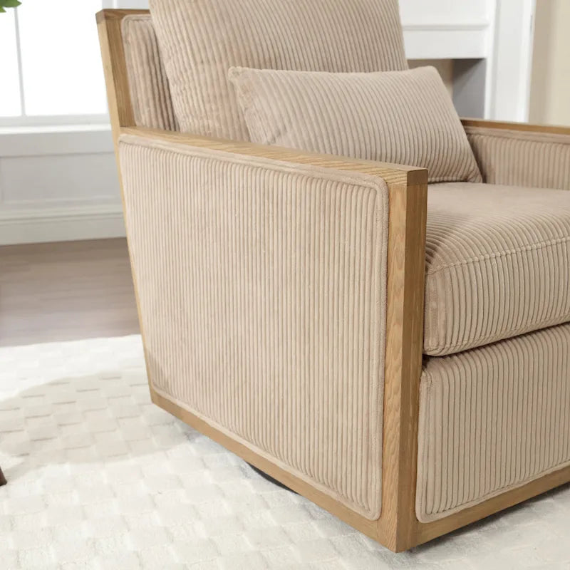 Sillón giratorio de barril Camel Modern 26.8