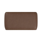 Puf curvo contemporáneo – Boucle y piel vegana, asiento individual