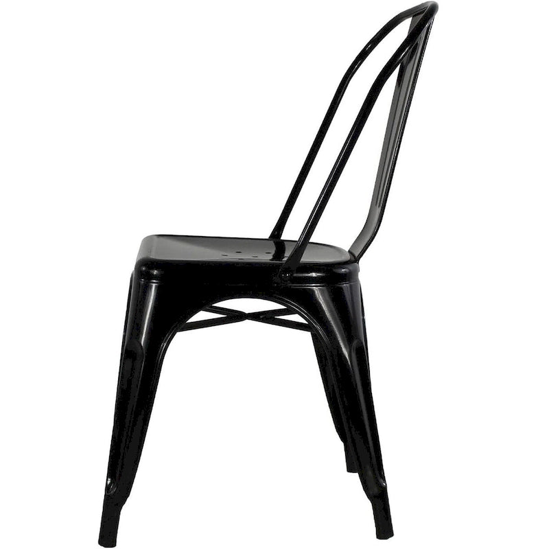 Silla sin brazos estilo café/restaurante industrial OFERTA POR VOLUMEN (Juego de 10)