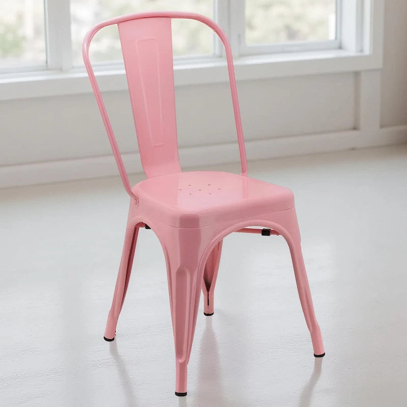 Silla sin brazos estilo café/restaurante industrial OFERTA POR VOLUMEN (Juego de 10)