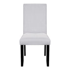 Juego de mesa de comedor redonda de 5 piezas beige/gris y negra, con capacidad para 4 personas