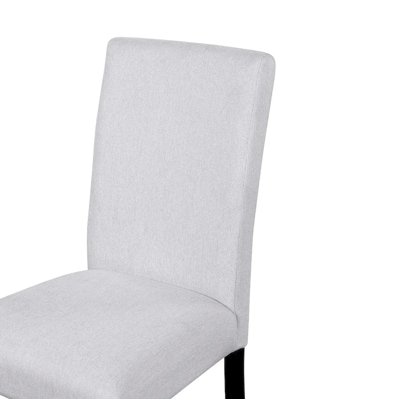 Juego de mesa de comedor redonda de 5 piezas beige/gris y negra, con capacidad para 4 personas