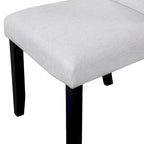 Juego de mesa de comedor redonda de 5 piezas beige/gris y negra, con capacidad para 4 personas