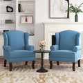 Sillones de realce con orejeras color azul cielo / arándano / camel, juego de 2