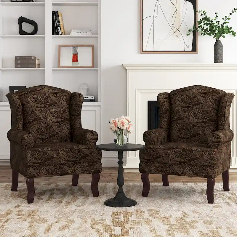 Sillones de realce con orejeras color azul cielo / arándano / camel, juego de 2