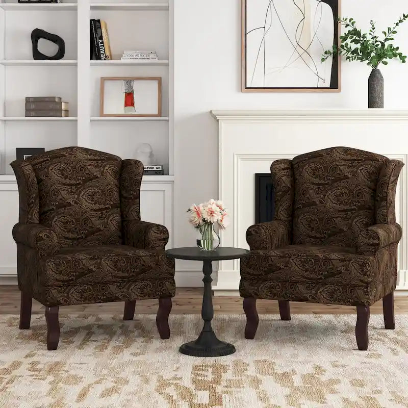 Sillones de realce con orejeras color azul cielo / arándano / camel, juego de 2