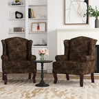 Sillones de realce con orejeras color azul cielo / arándano / camel, juego de 2