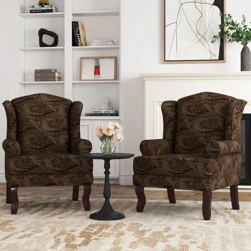 Sillones de realce con orejeras color azul cielo / arándano / camel, juego de 2