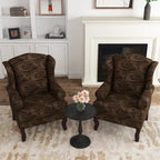 Sillones de realce con orejeras color azul cielo / arándano / camel, juego de 2