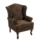 Sillones de realce con orejeras color azul cielo / arándano / camel, juego de 2