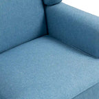 Sillones de realce con orejeras color azul cielo / arándano / camel, juego de 2