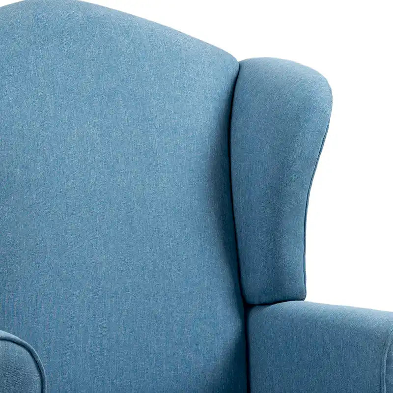 Sillones de realce con orejeras color azul cielo / arándano / camel, juego de 2