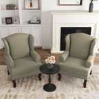 Sillones de realce con orejeras color azul cielo / arándano / camel, juego de 2