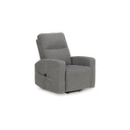 Sillón reclinable eléctrico beis/gris, 1 persona