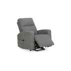 Sillón reclinable eléctrico beis/gris, 1 persona
