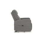 Sillón reclinable eléctrico beis/gris, 1 persona