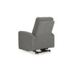 Sillón reclinable eléctrico beis/gris, 1 persona