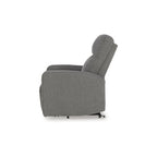 Sillón reclinable eléctrico beis/gris, 1 persona