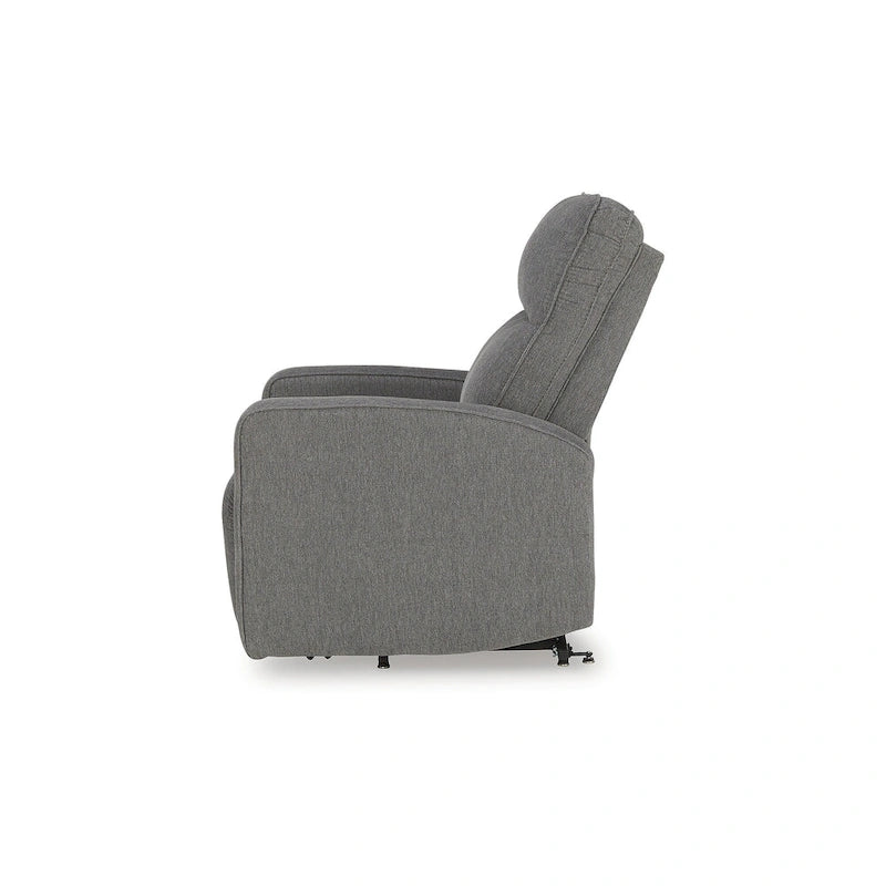 Sillón reclinable eléctrico beis/gris, 1 persona