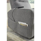 Sillón reclinable eléctrico beis/gris, 1 persona