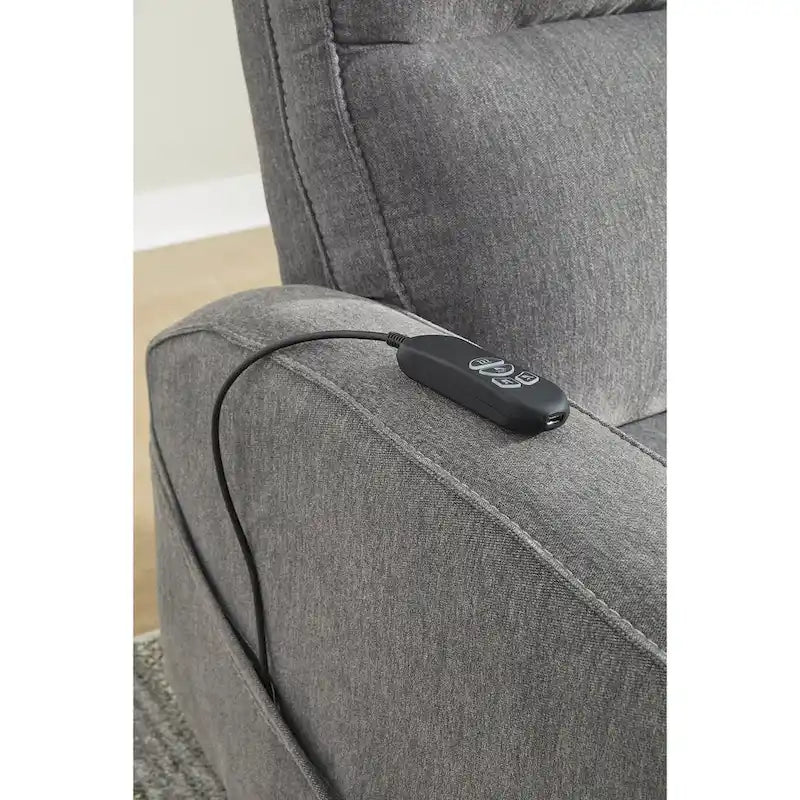 Sillón reclinable eléctrico beis/gris, 1 persona