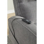 Sillón reclinable eléctrico beis/gris, 1 persona