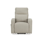 Sillón reclinable eléctrico beis/gris, 1 persona