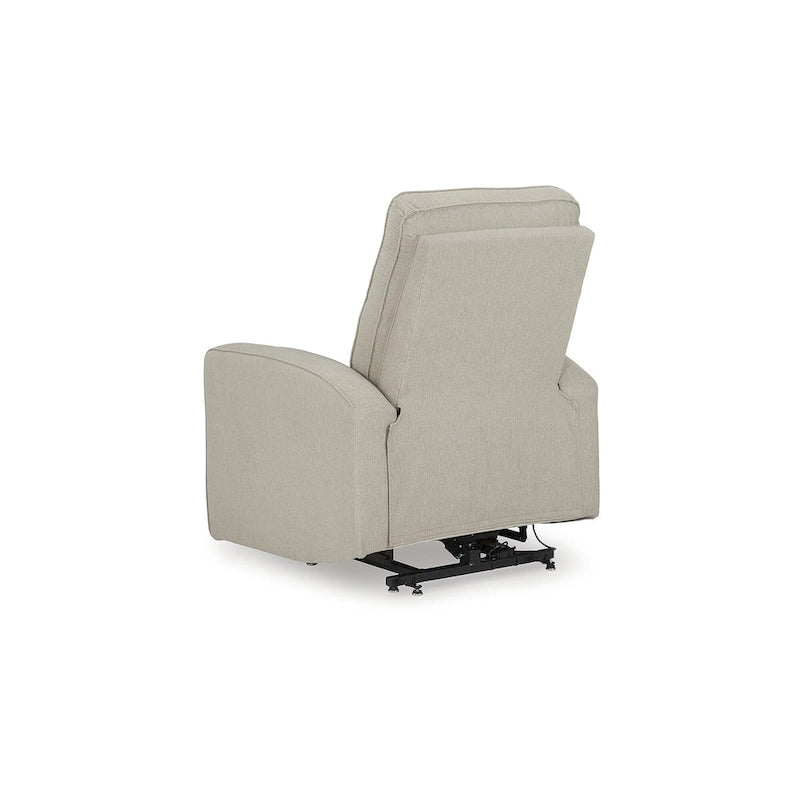 Sillón reclinable eléctrico beis/gris, 1 persona