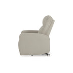 Sillón reclinable eléctrico beis/gris, 1 persona