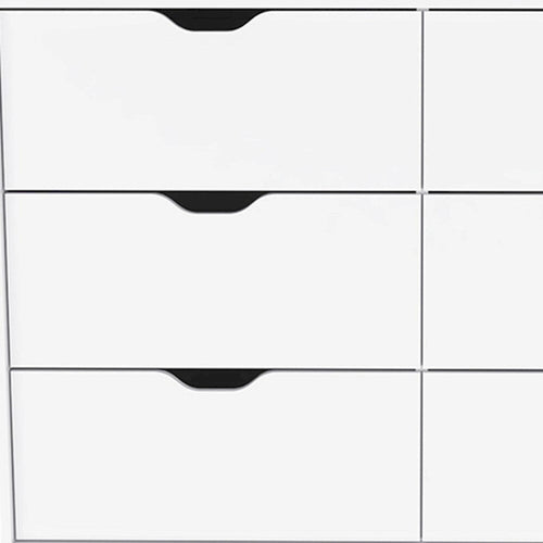 Cómoda de 42 pulgadas con 4 cajones para almacenamiento y organización de dormitorio