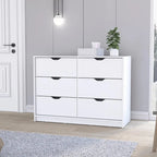 Cómoda de 42 pulgadas con 4 cajones para almacenamiento y organización de dormitorio