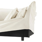 Sofá Modular Seccional de Chenilla con Otomanas, 2–4 Asientos (Azul / Negro / Crema / Verde)