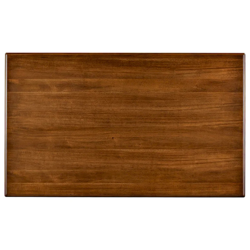 Juego de comedor de madera maciza de 5 piezas de nogal/natural, capacidad para 4 a 6 personas