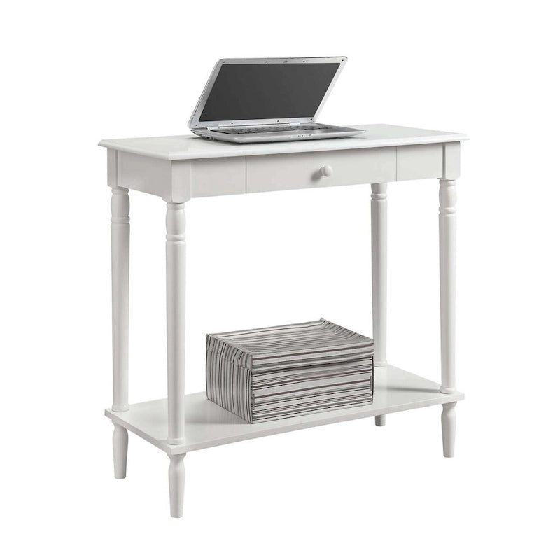Mesa de Entrada de 1 Cajón con Estante – Varios Colores, Almacenamiento de 2 Niveles