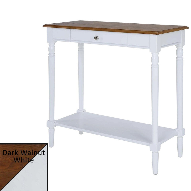 Mesa de Entrada de 1 Cajón con Estante – Varios Colores, Almacenamiento de 2 Niveles