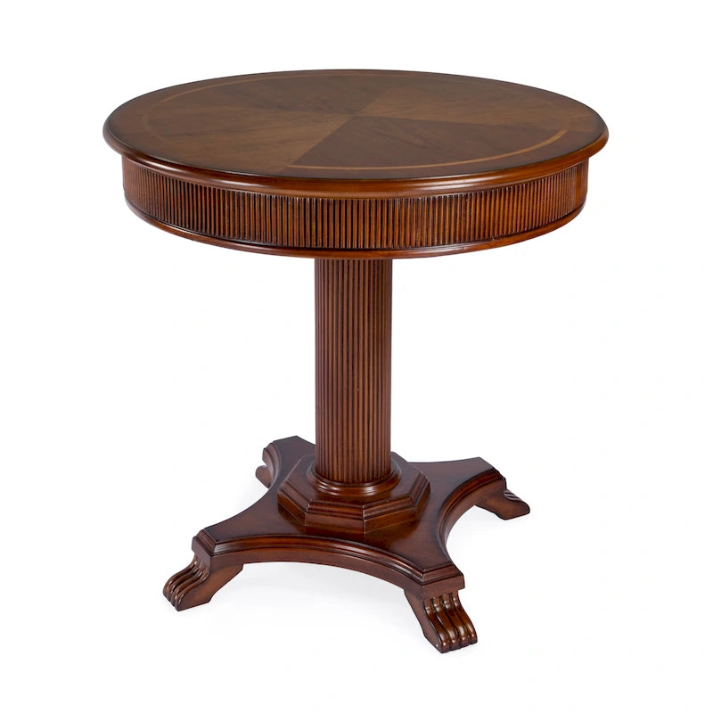 Mesa de recibidor con pedestal acanalado Ellsworth 36