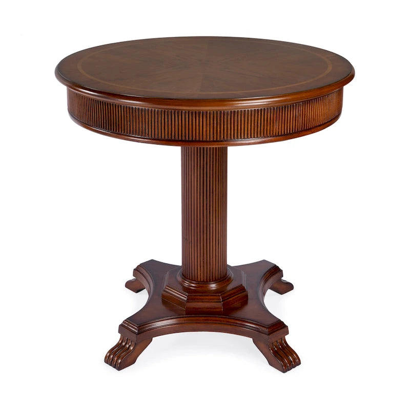 Mesa de recibidor con pedestal acanalado Ellsworth 36