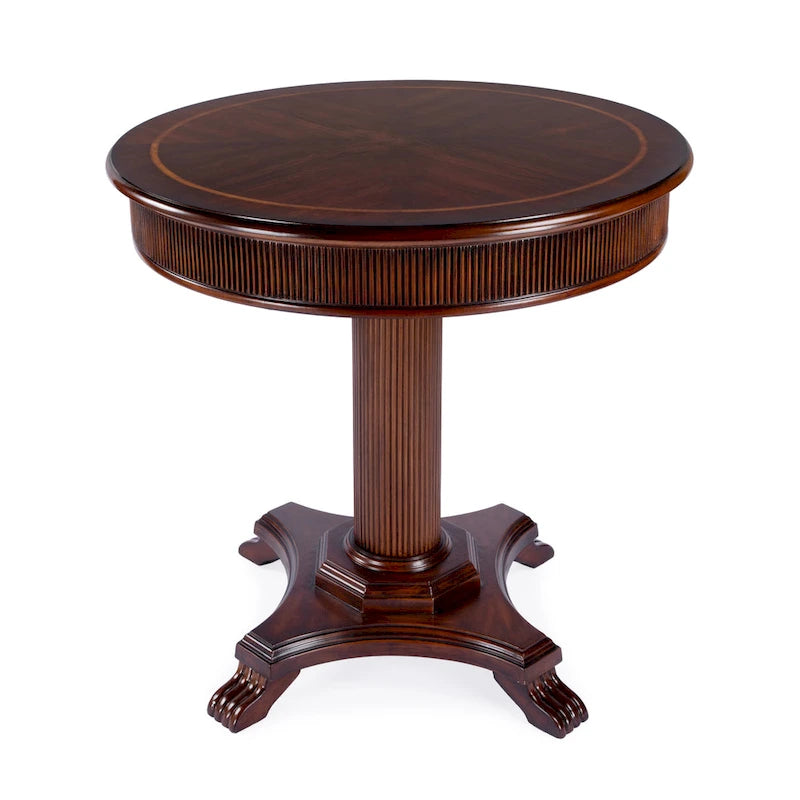Mesa de recibidor con pedestal acanalado Ellsworth 36