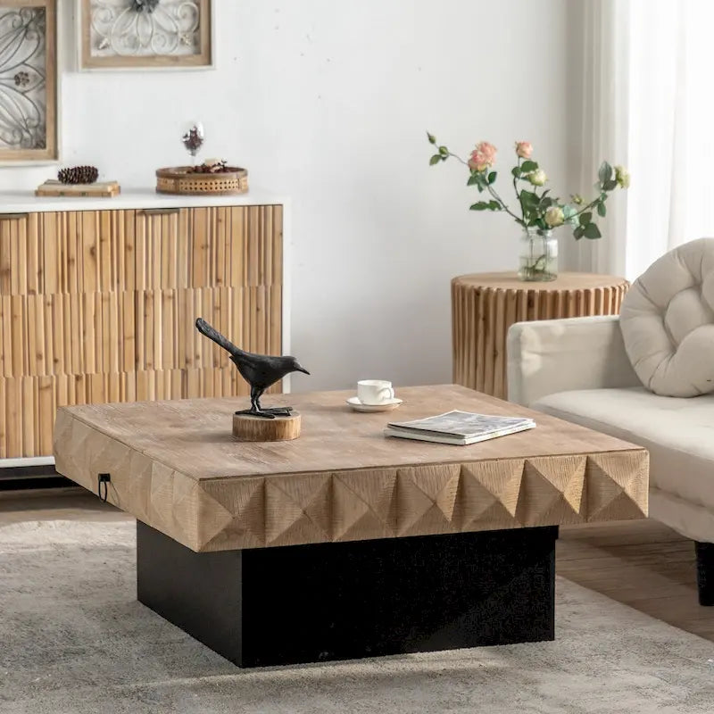 Mesa de centro estilo retro, adecuada para sala de estar, oficina y comedor