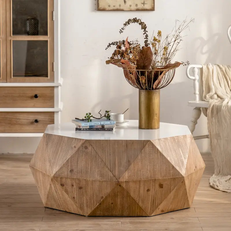 Mesa de centro estilo retro, adecuada para sala de estar, oficina y comedor