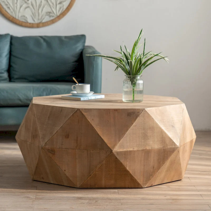 Mesa de centro estilo retro, adecuada para sala de estar, oficina y comedor