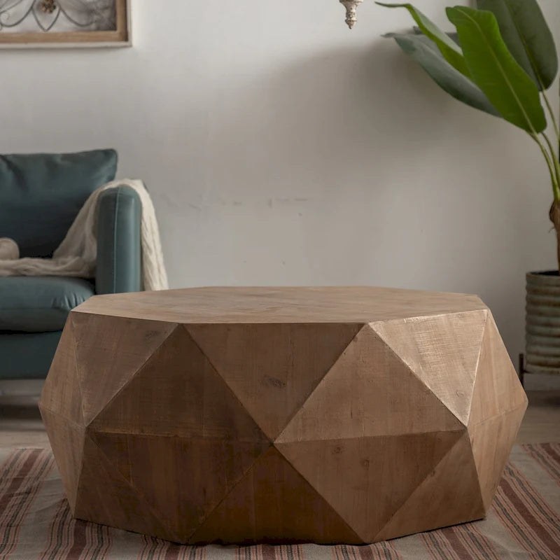 Mesa de centro estilo retro, adecuada para sala de estar, oficina y comedor