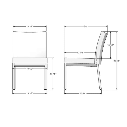 Sillas de comedor Amisco Perry (Juego de 2)