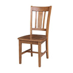 Juego de comedor redondo extensible de nogal americano/carbón lavado y roble envejecido para 2-4 personas