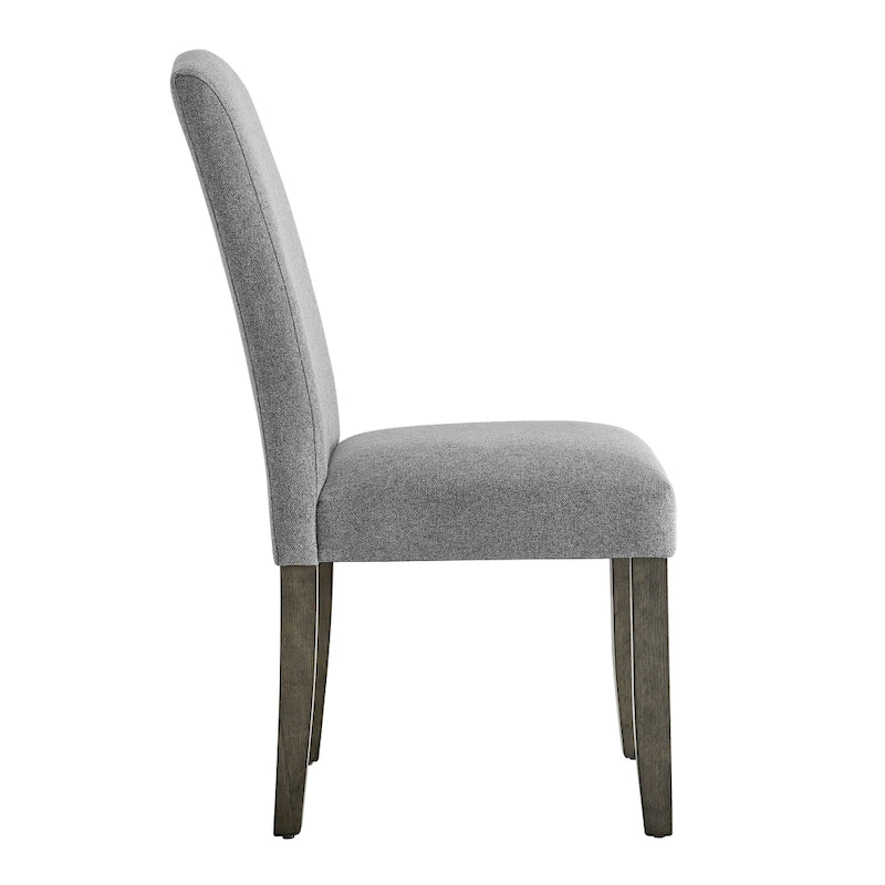 Juego de comedor con encimera de mármol gris envejecido, 7 asientos