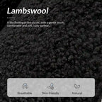Juego de 2 sillones de barril de bouclé en salvia, gris, negro, azul o marfil
