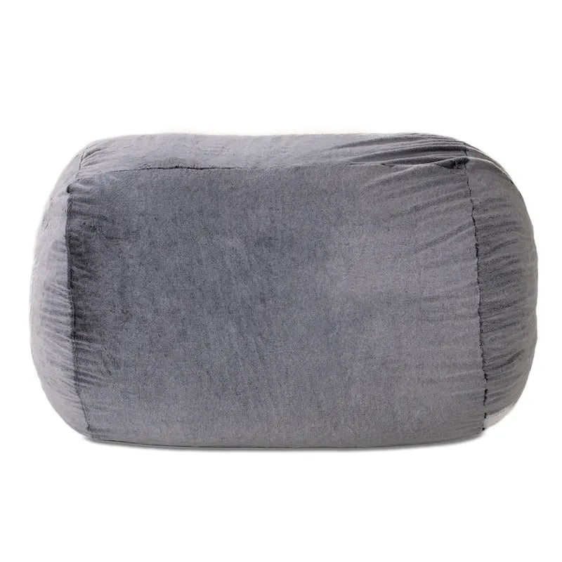 Tumbona Puf de Piel Mondo Gris / Azul Medianoche / Marfil / Negro / Lobo Gris – 2 Plazas